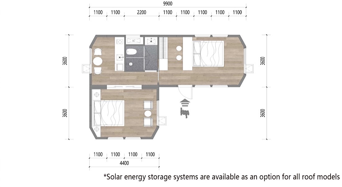 Example 51.5m2 layout